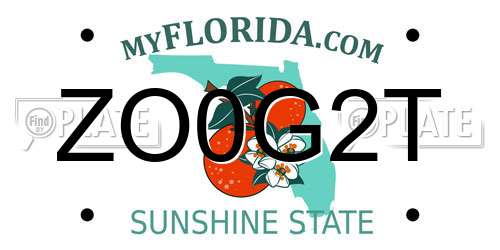 ZO0G2T Florida License Plate
