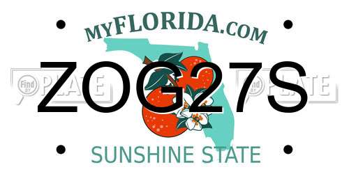 ZOG27S Florida License Plate
