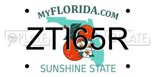 ZTI65R Florida License Plate