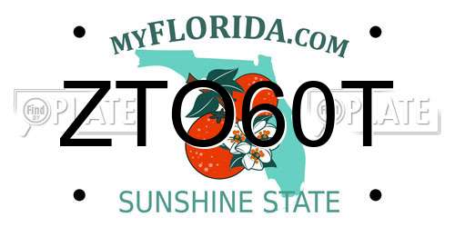 ZTO60T Florida License Plate