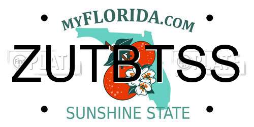ZUTBTSS Florida License Plate