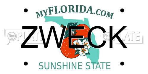 ZWECK Florida License Plate