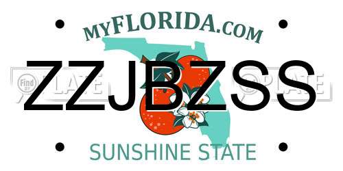 ZZJBZSS Florida License Plate
