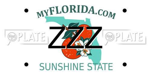 ZZZ Florida License Plate