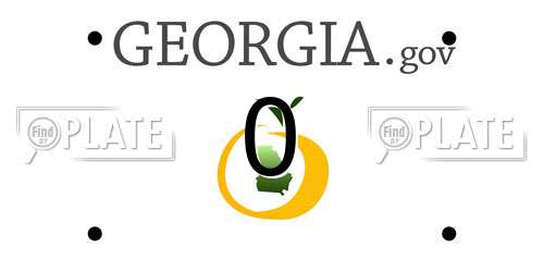 0 Georgia License Plate
