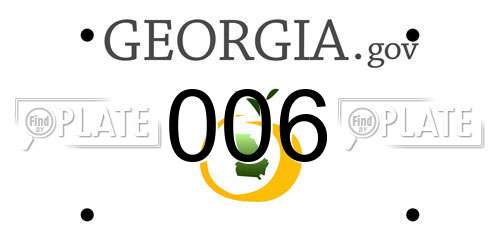 006 Georgia License Plate