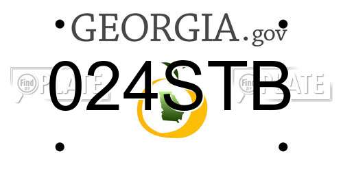 024STB Georgia License Plate