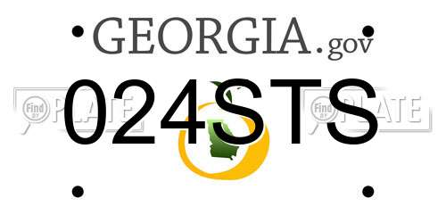 024STS Georgia License Plate