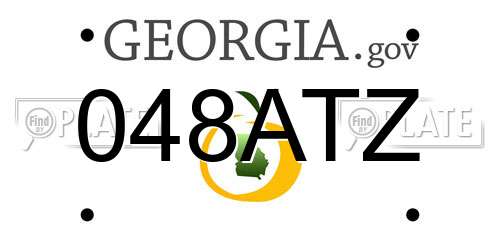 048ATZ Georgia License Plate