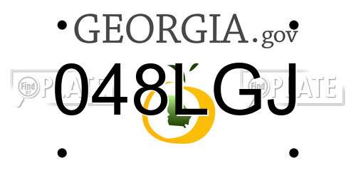 048LGJ Georgia License Plate