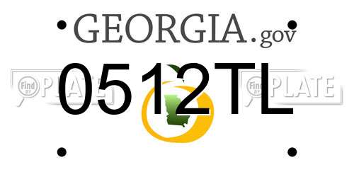 0512TL Georgia License Plate
