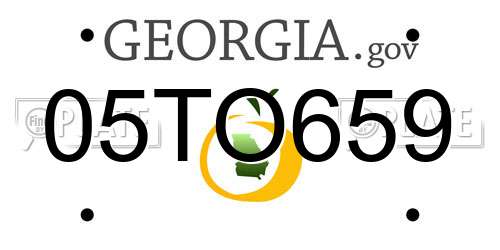 05TO659 Georgia License Plate