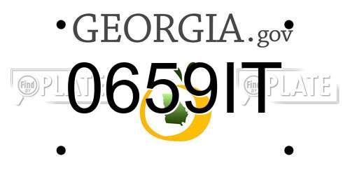 0659IT Georgia License Plate