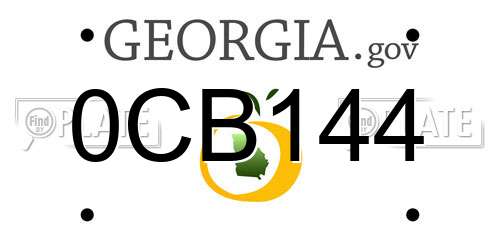0CB144 Georgia License Plate