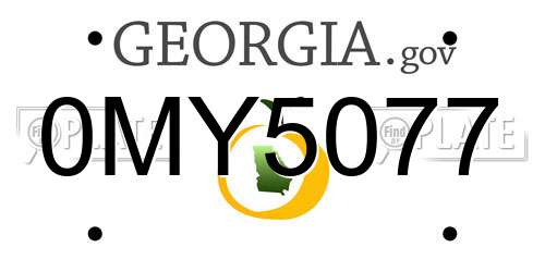 0MY5077 Georgia License Plate