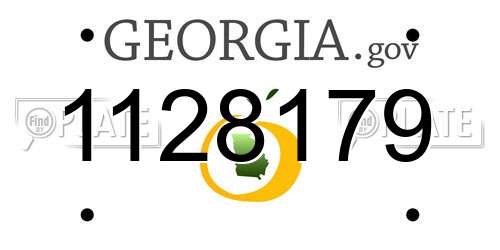1128179 Georgia License Plate