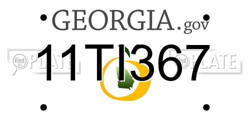 11TI367 Georgia License Plate