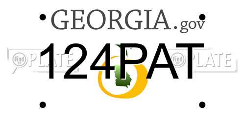 124PAT Georgia License Plate