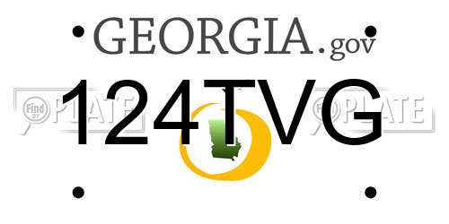 124TVG Georgia License Plate