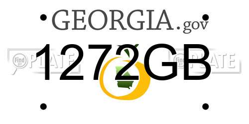 1272GB Georgia License Plate