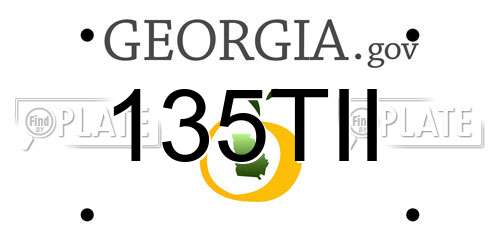 135TII Georgia License Plate
