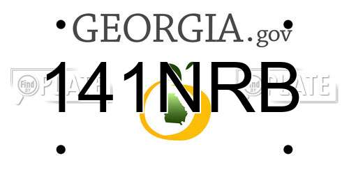141NRB Georgia License Plate