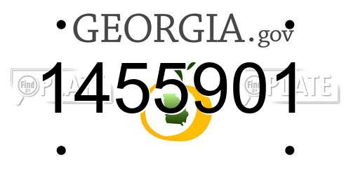 1455901 Georgia License Plate