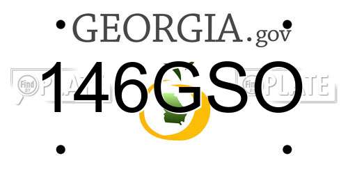146GSO Georgia License Plate