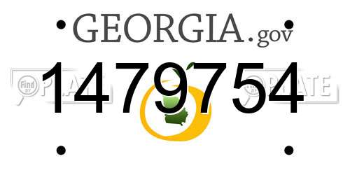 1479754 Georgia License Plate