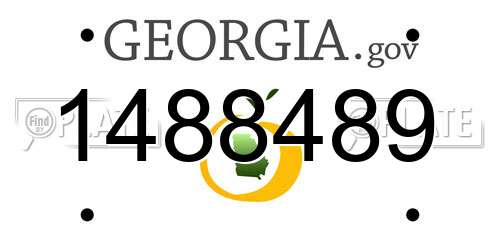 1488489 Georgia License Plate