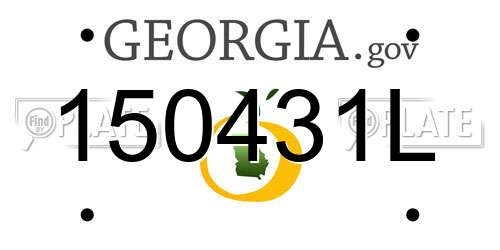 150431L Georgia License Plate