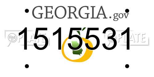 1515531 Georgia License Plate