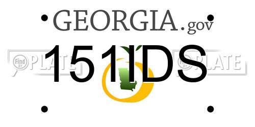 151IDS Georgia License Plate