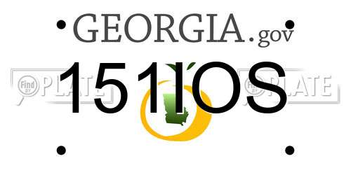 151IOS Georgia License Plate
