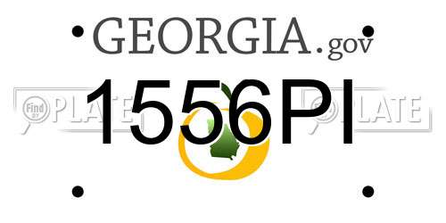 1556PI Georgia License Plate