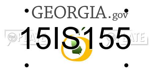 15IS155 Georgia License Plate
