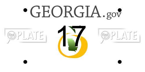 17 Georgia License Plate