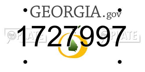 1727997 Georgia License Plate