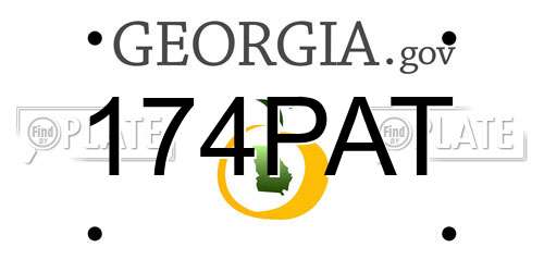 174PAT Georgia License Plate