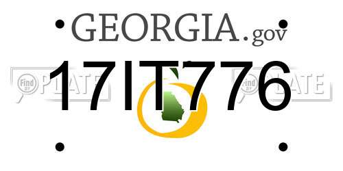 17IT776 Georgia License Plate