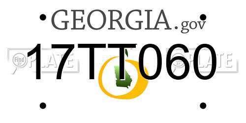 17TT060 Georgia License Plate