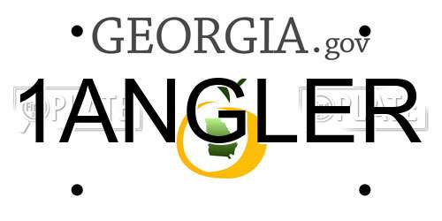 1ANGLER Georgia License Plate