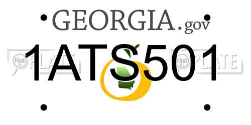1ATS501 Georgia License Plate