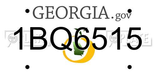 1BQ6515 Georgia License Plate