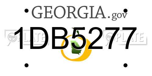 1DB5277 Georgia License Plate