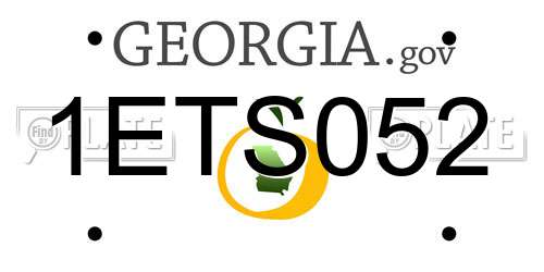 1ETS052 Georgia License Plate