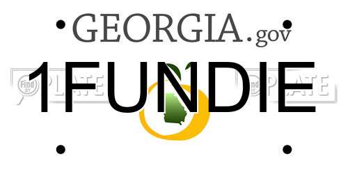 1FUNDIE Georgia License Plate