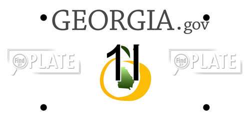1I Georgia License Plate