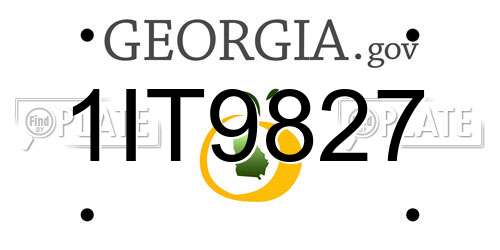 1IT9827 Georgia License Plate