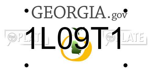 1L09T1 Georgia License Plate